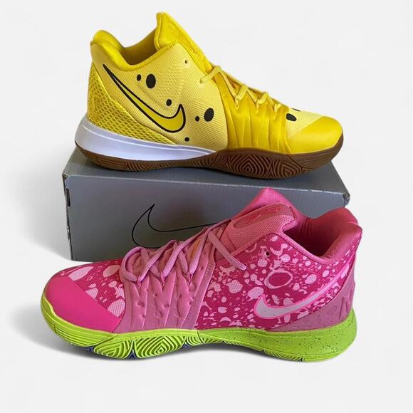 Nike Kyrie 5 SpongeBob SquarePants and Patrick rare mismatch - size 12 - Picture 2 of 8